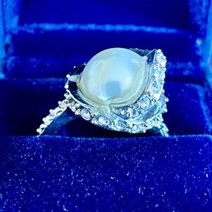 Pearl Swarovski Ring Limited Edition size 7. OBO